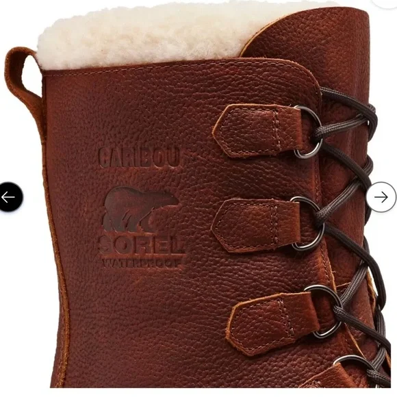 Sorel Caribou waterproof NWOB winter boots size 12 Snowshoe - Picture 6 of 11